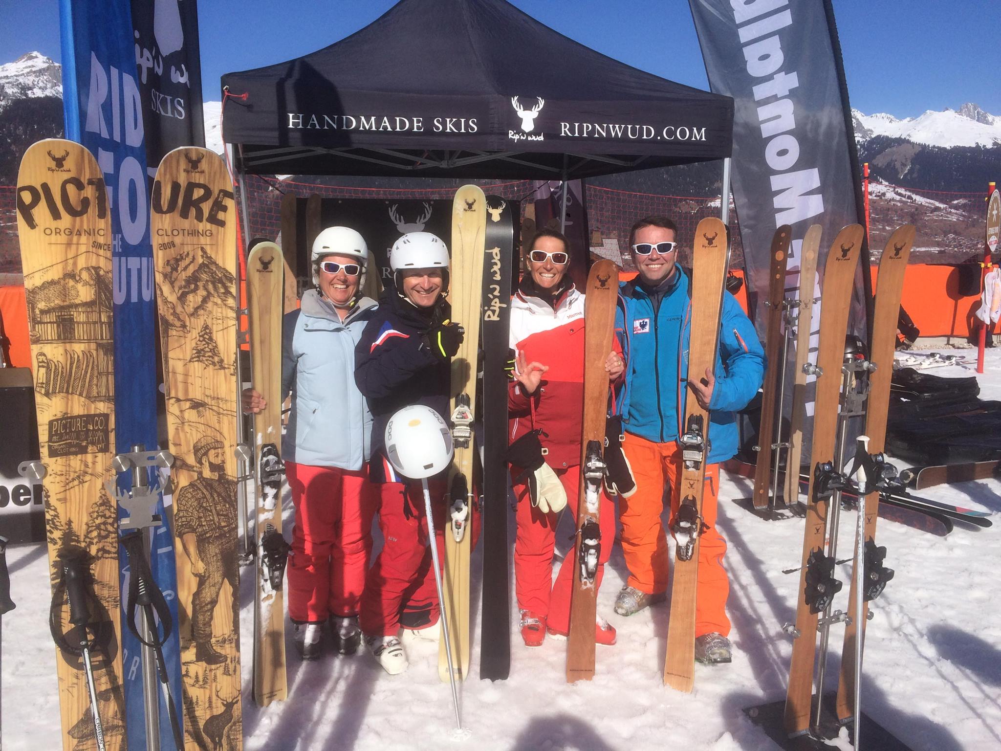 ripnwud hand made skis test tour event megeve