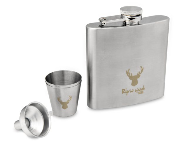 ripnwud skis Stainless Steel Hip Flask 2
